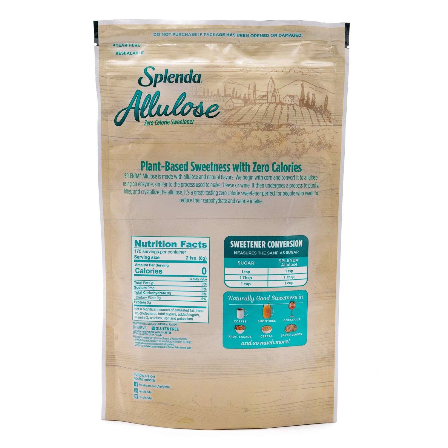 Splenda Allulose Zero Calorie Sweetener Splenda