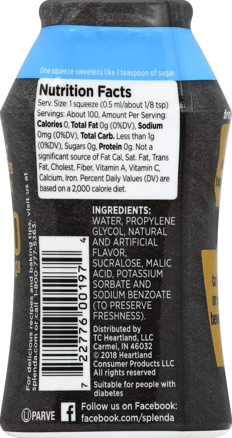 Splenda Liquid Sweetener Splenda