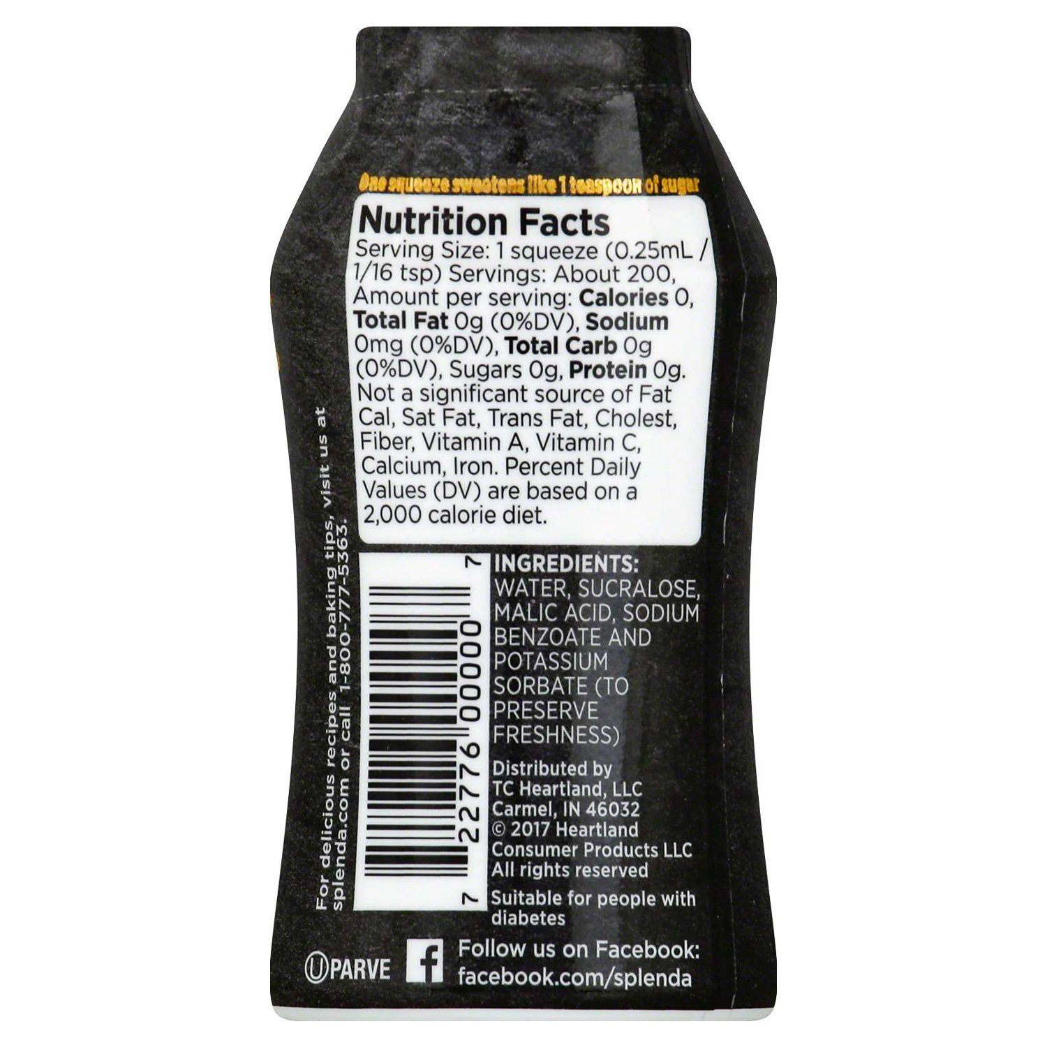 Splenda Liquid Sweetener Splenda