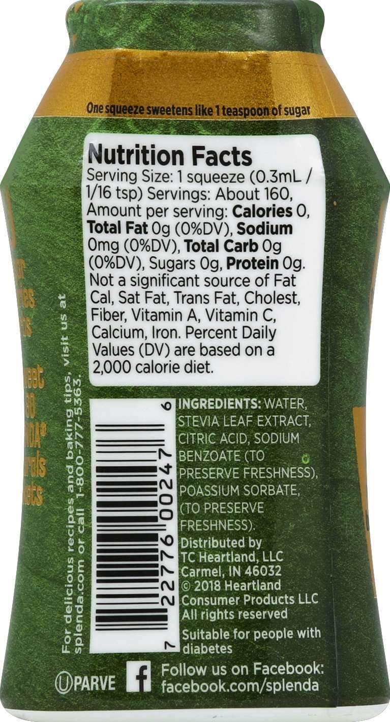 Splenda Liquid Sweetener Splenda