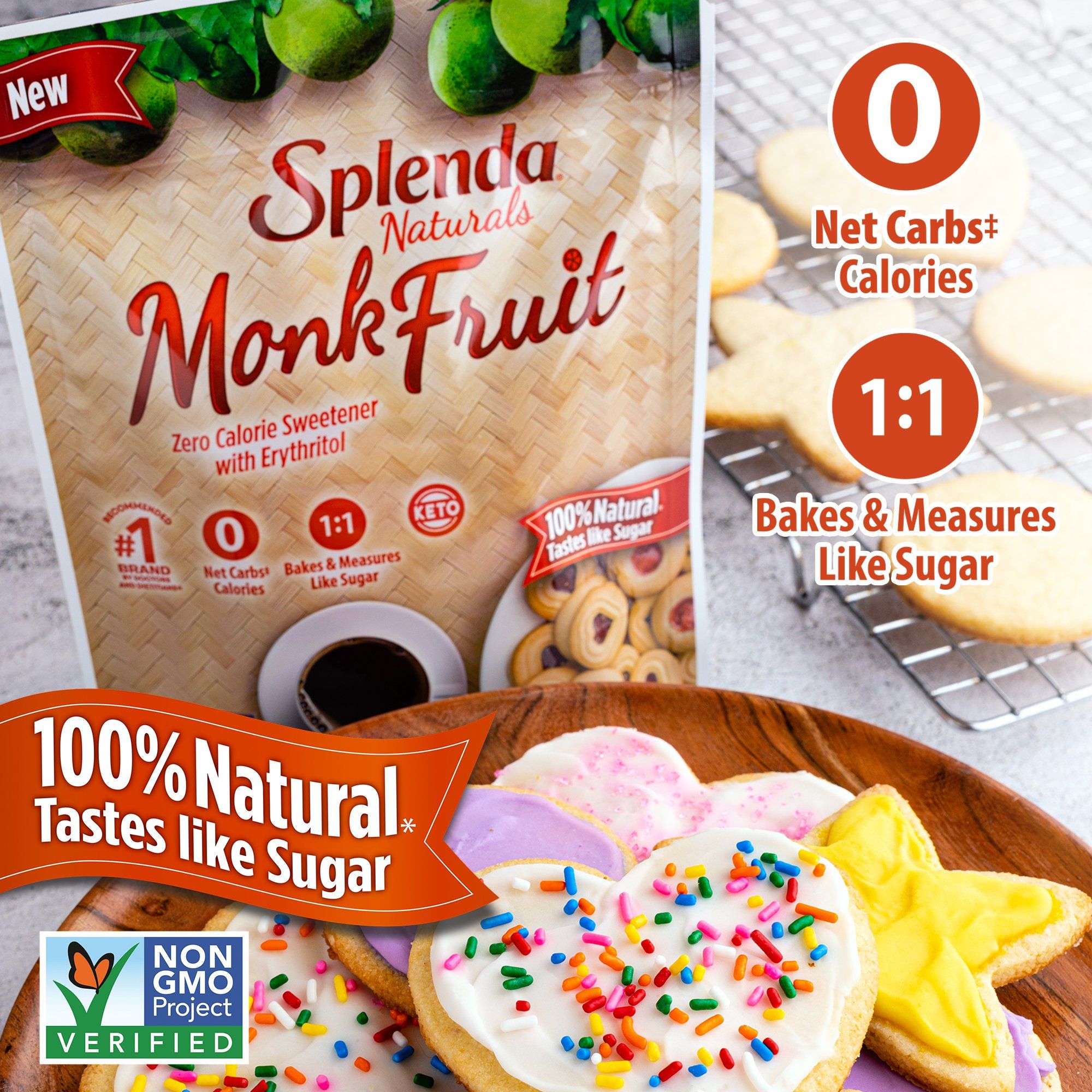 Splenda Naturals Monk Fruit Zero Calorie Sweetener Splenda