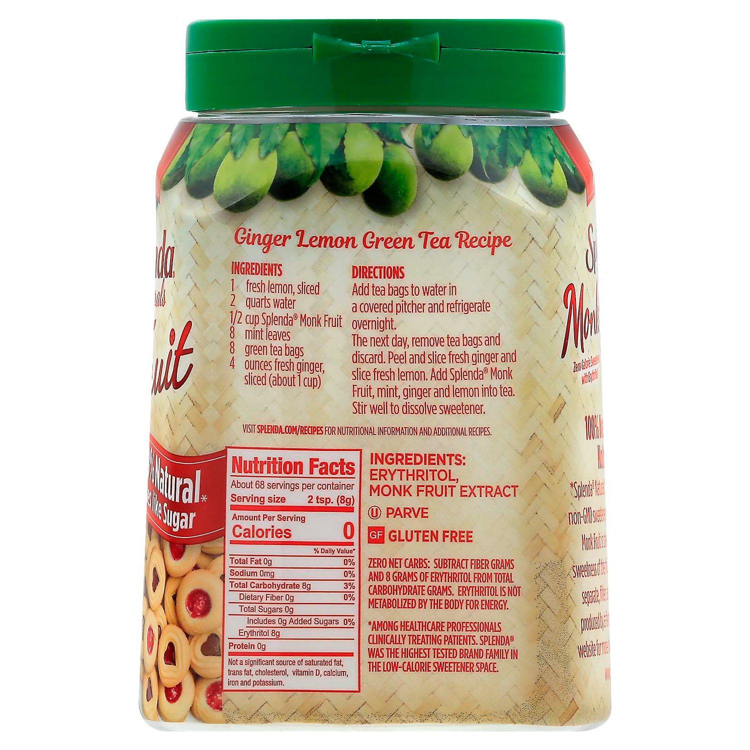 Splenda Naturals Monk Fruit Zero Calorie Sweetener Splenda