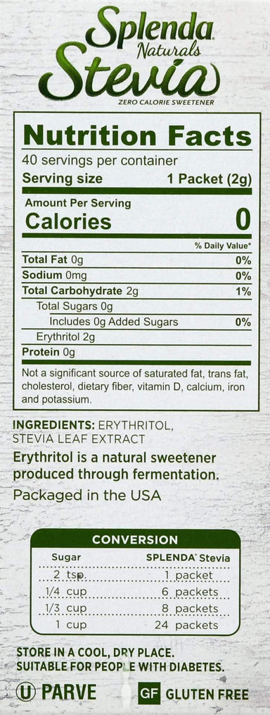 Splenda Stevia Sweeteners Splenda
