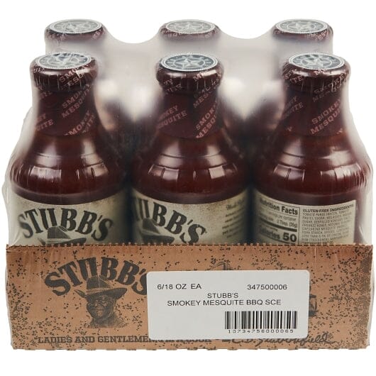 Stubb's BBQ Sauce Stubb's Smokey Mesquite 18 Ounce-6 Count
