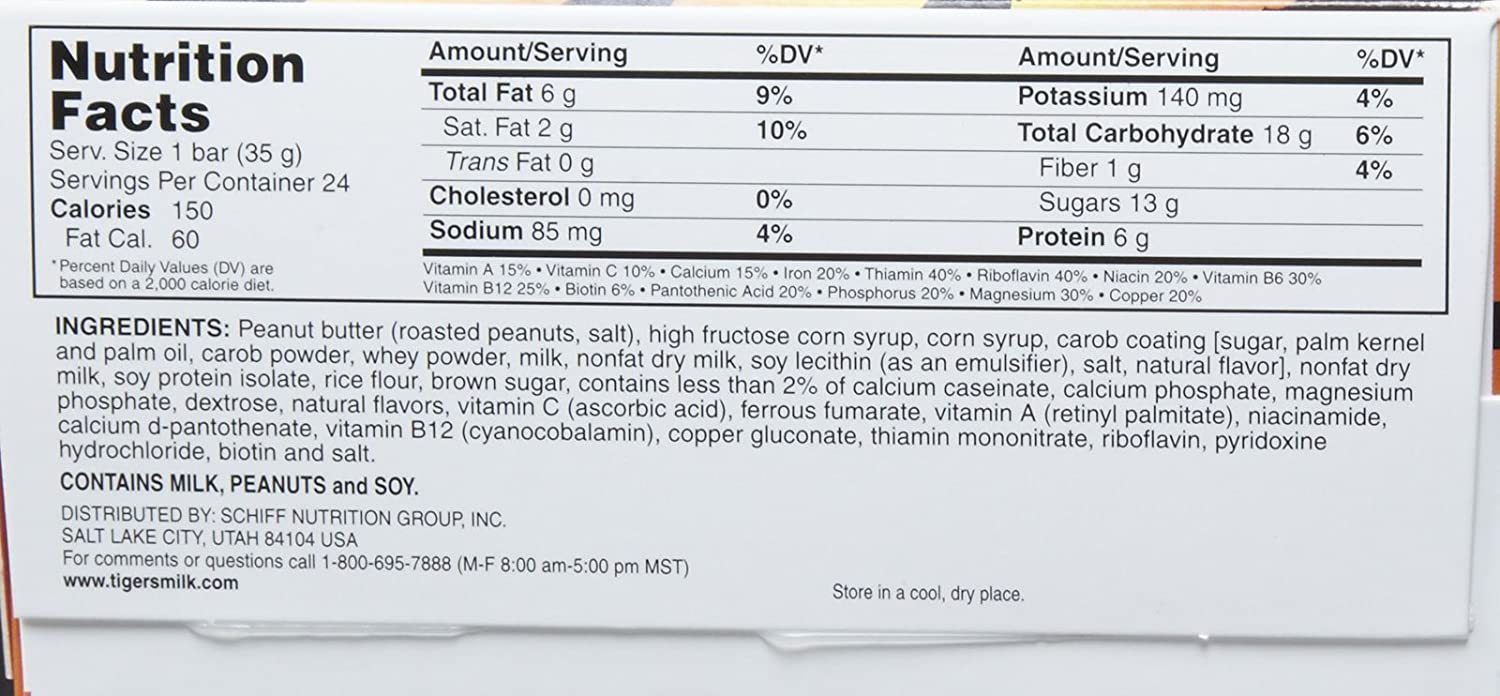 Tiger's Milk Nutrition Bar Tiger's Milk