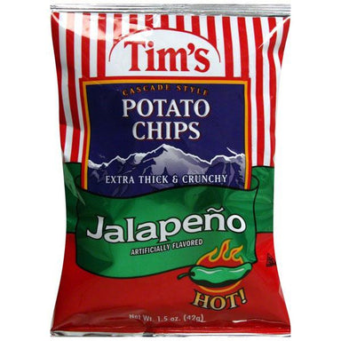 Tim's Potato Chips, Jalapeno, 1.5 Ounce Tim's Chips