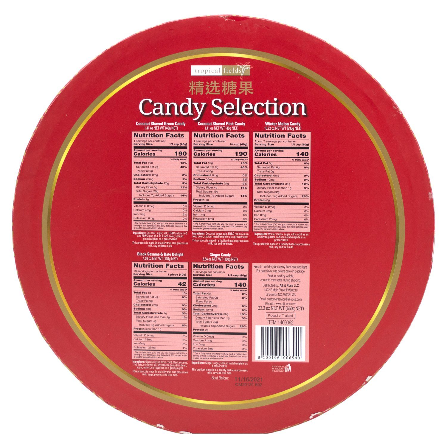 Tropical Fields Candy Selection Tropical Fields