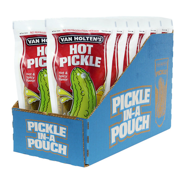 Van Holten's Pickle-In-A-Pouch Van Holten’s Hot and Spicy Large (about 4.5 Oz)-12 Count