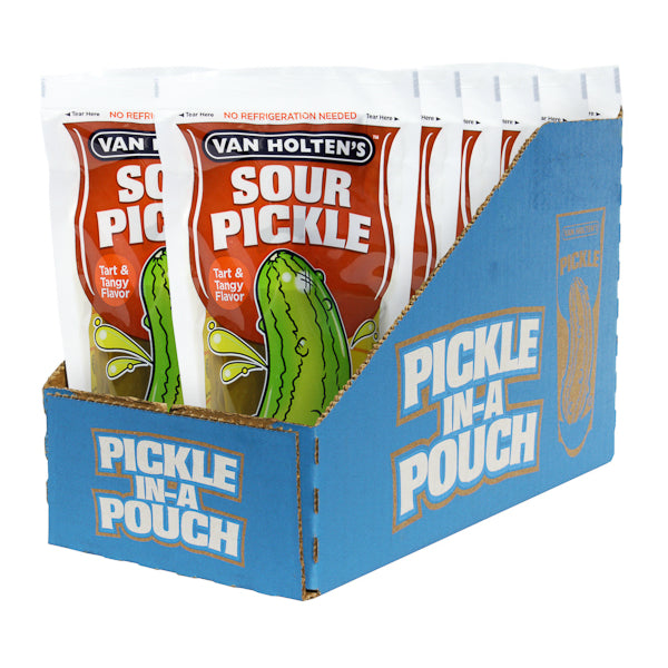 Van Holten's Pickle-In-A-Pouch Van Holten’s Sour Large (about 4.5 Oz)-12 Count