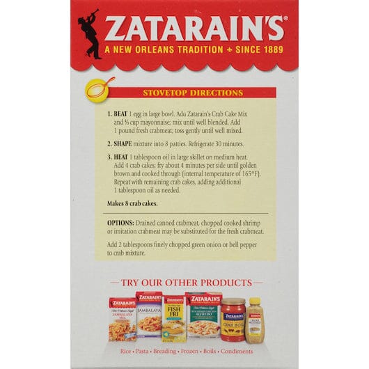 Zatarain's Crab Cake Mix Zatarain's