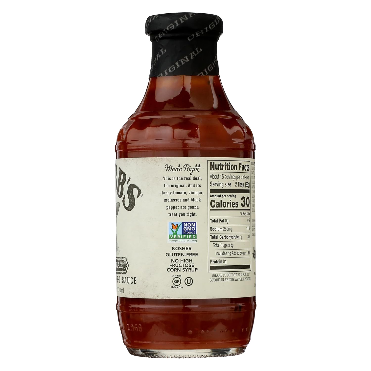 Stubb's Original Bar-B-Q Sauce, 18 Ounce