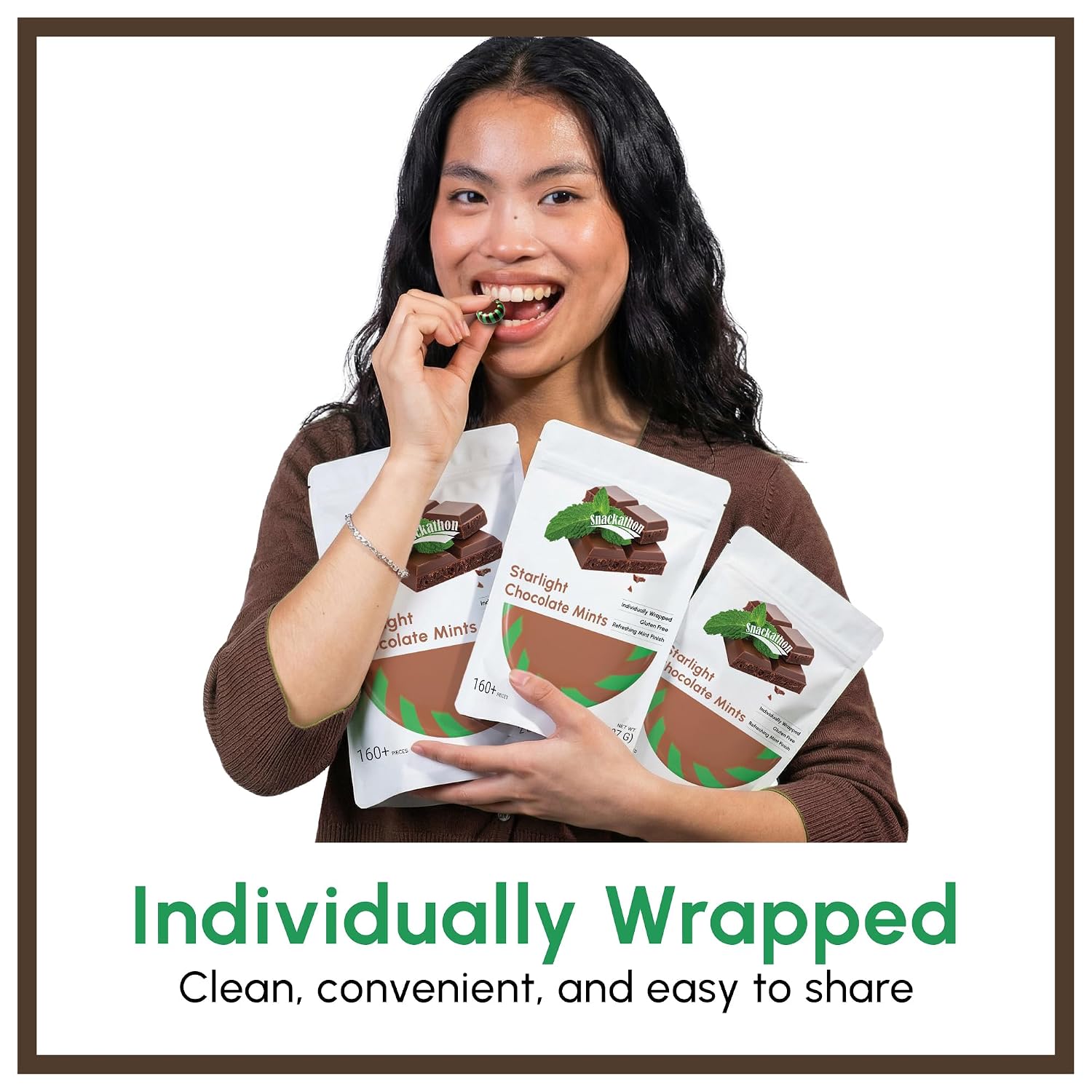 Starlight Peppermint Chocolate Candy – Individually Wrapped, 1 lb