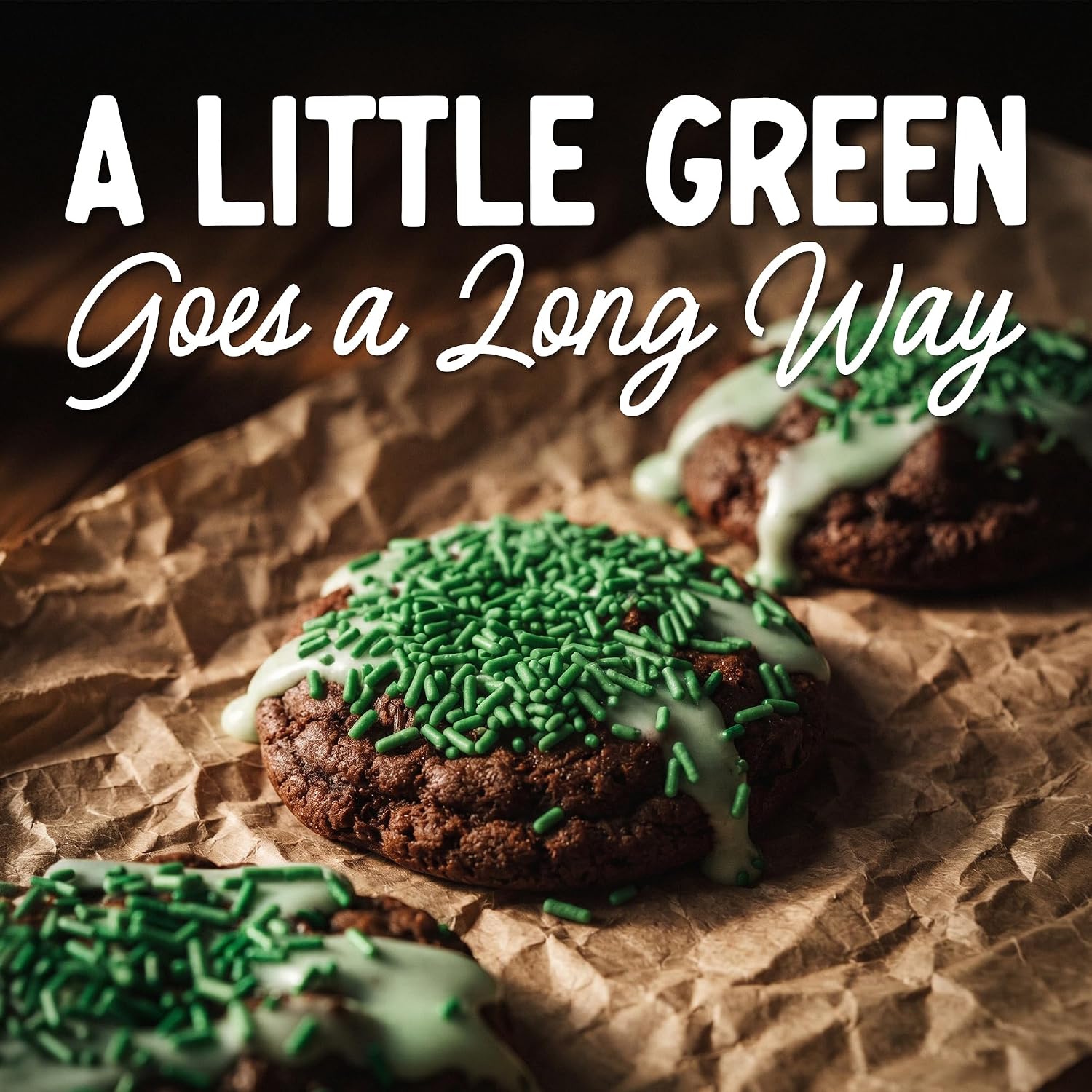 Snackathon Green Sprinkles, 15 oz, Festive Jimmies for Baking & Decorating