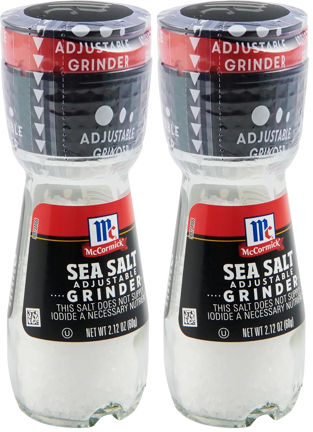 McCormick Sea Salt Grinder, 2.12 oz