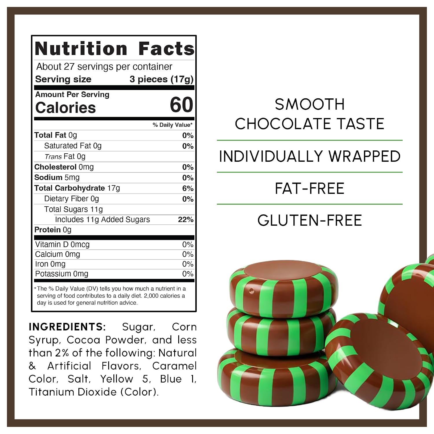 Starlight Peppermint Chocolate Candy – Individually Wrapped, 1 lb