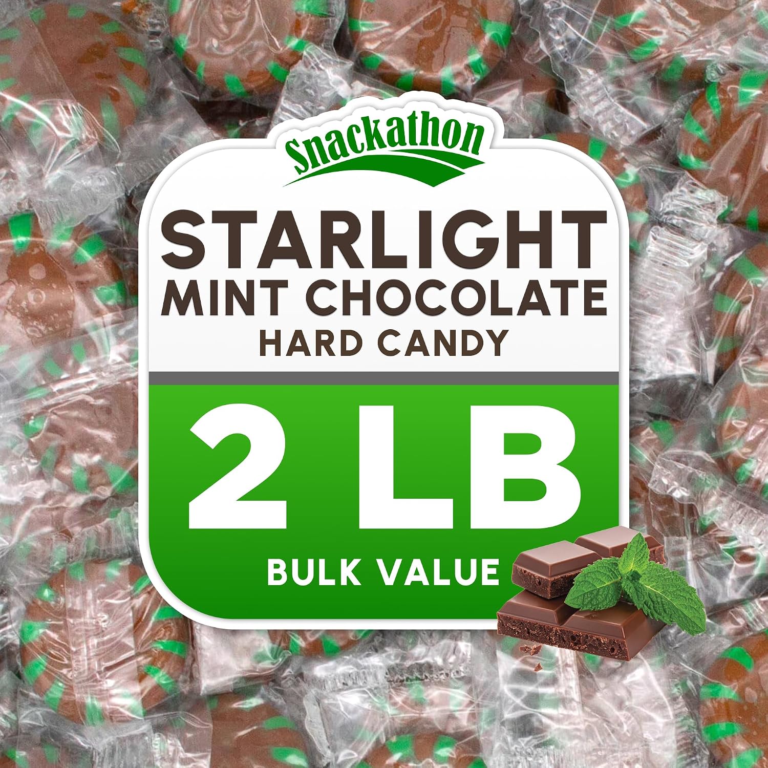 Starlight Peppermint Chocolate Candy – Individually Wrapped, 2 lb