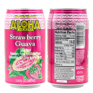 Aloha Maid Drinks, Variety, 4 Cans per Flavor, Total 12 Cans Snackathon 