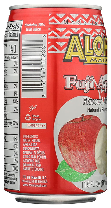 Aloha Maid Fuji Apple Natural Drink, 11.5 Fl. Oz., 6 Count ALOHA MAID 