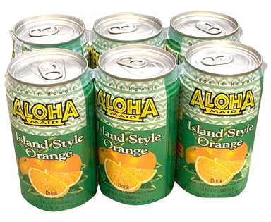 Aloha Maid Natural, Island Style Orange, 11.5 Fluid Ounce, Pack of 6 ALOHA MAID 11.5 FO-6 Count 