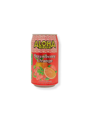 Aloha Maid Natural, Strawberry Orange, 11.5 Fluid Ounce, Pack of 6 ALOHA MAID 
