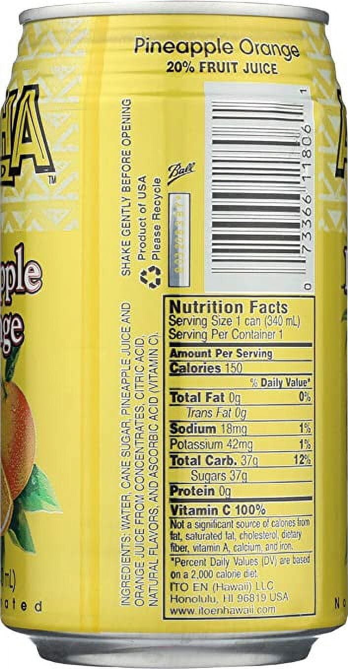 Aloha Maid Pineapple Orange Juice, 11.5 Fl. Oz., 6 Count ALOHA MAID 