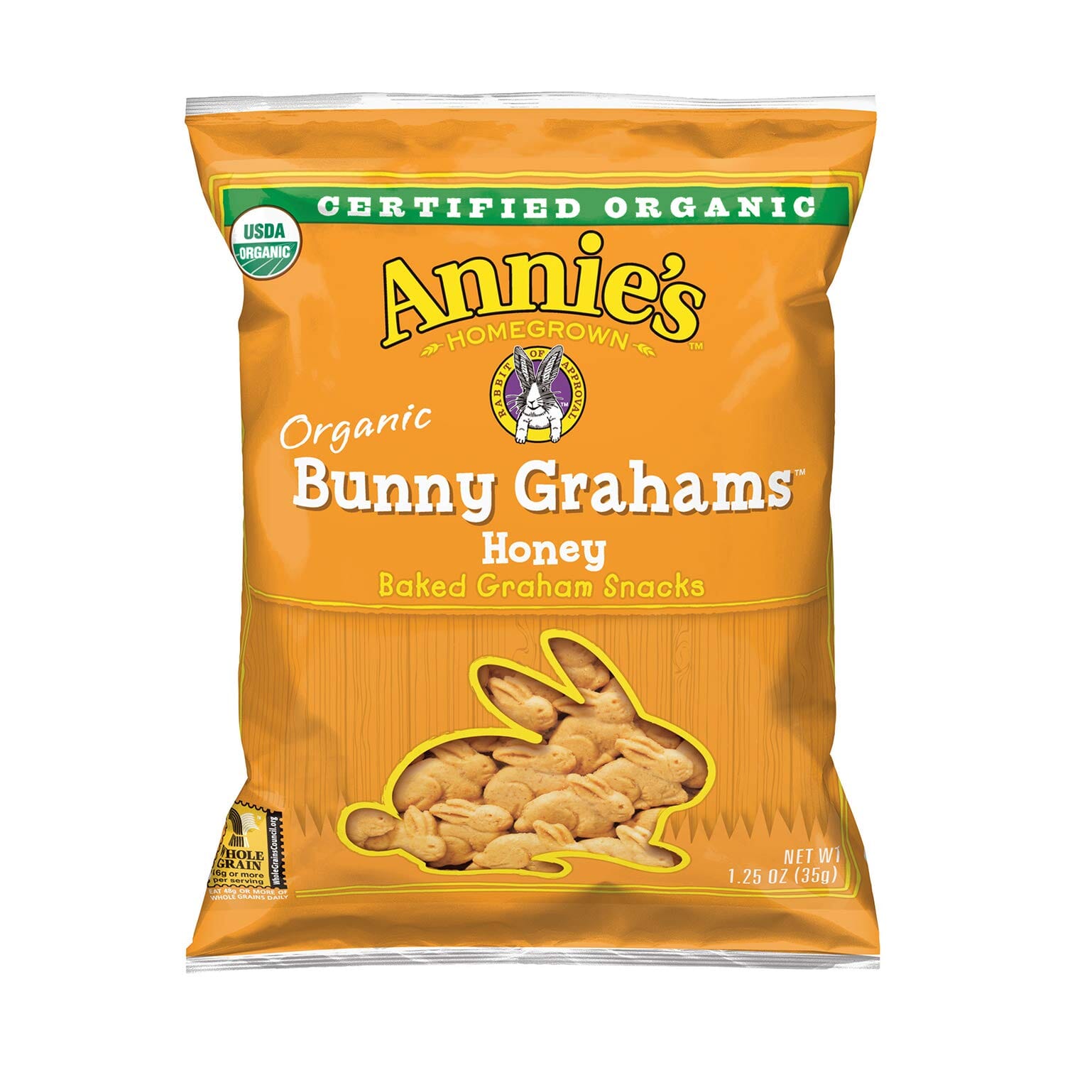 Annie's Organic Honey Bunny Graham Crackers, 1.25 Ounce Annie's 1.25 Ounce 