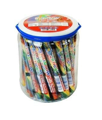 Atkinson Rainbow Sticks, 52 Count Jar Atkinson Candy 