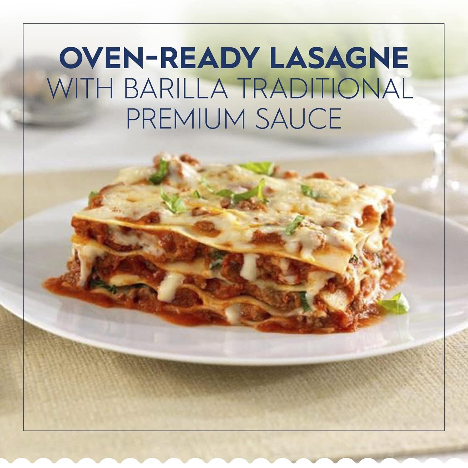 Barilla Oven-Ready Lasagne Pasta Sheets – No Boil Lasagna Noodles, 5 Servings Pack Barilla 