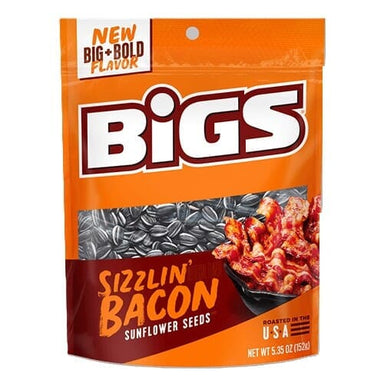 BIGS Bacon Salt Sizzlin' Bacon Sunflower Seeds, 5.35-Ounce Bag BIGS Single 