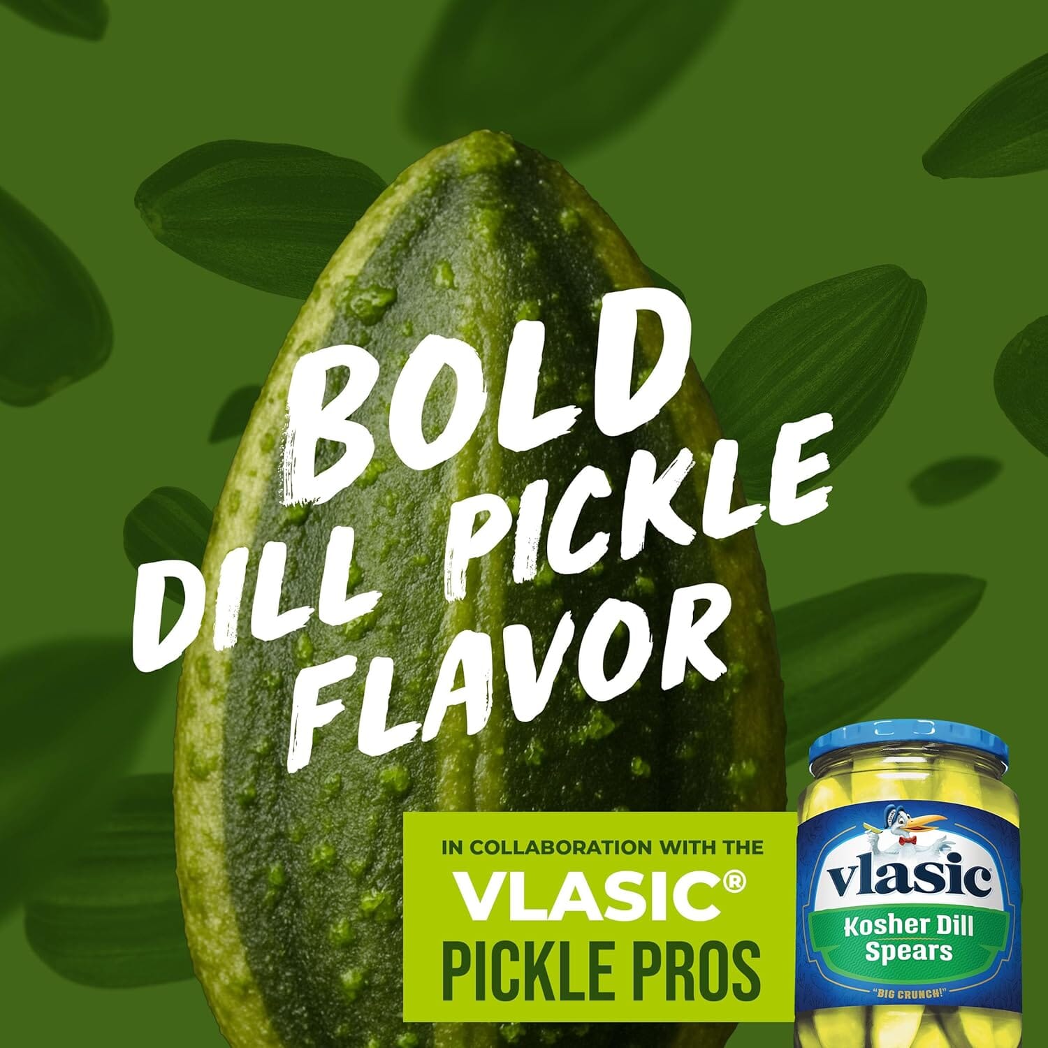 BIGS Dill Pickle Sunflower Seeds – Tangy Vlasic Flavor, 2.75 oz BIGS 