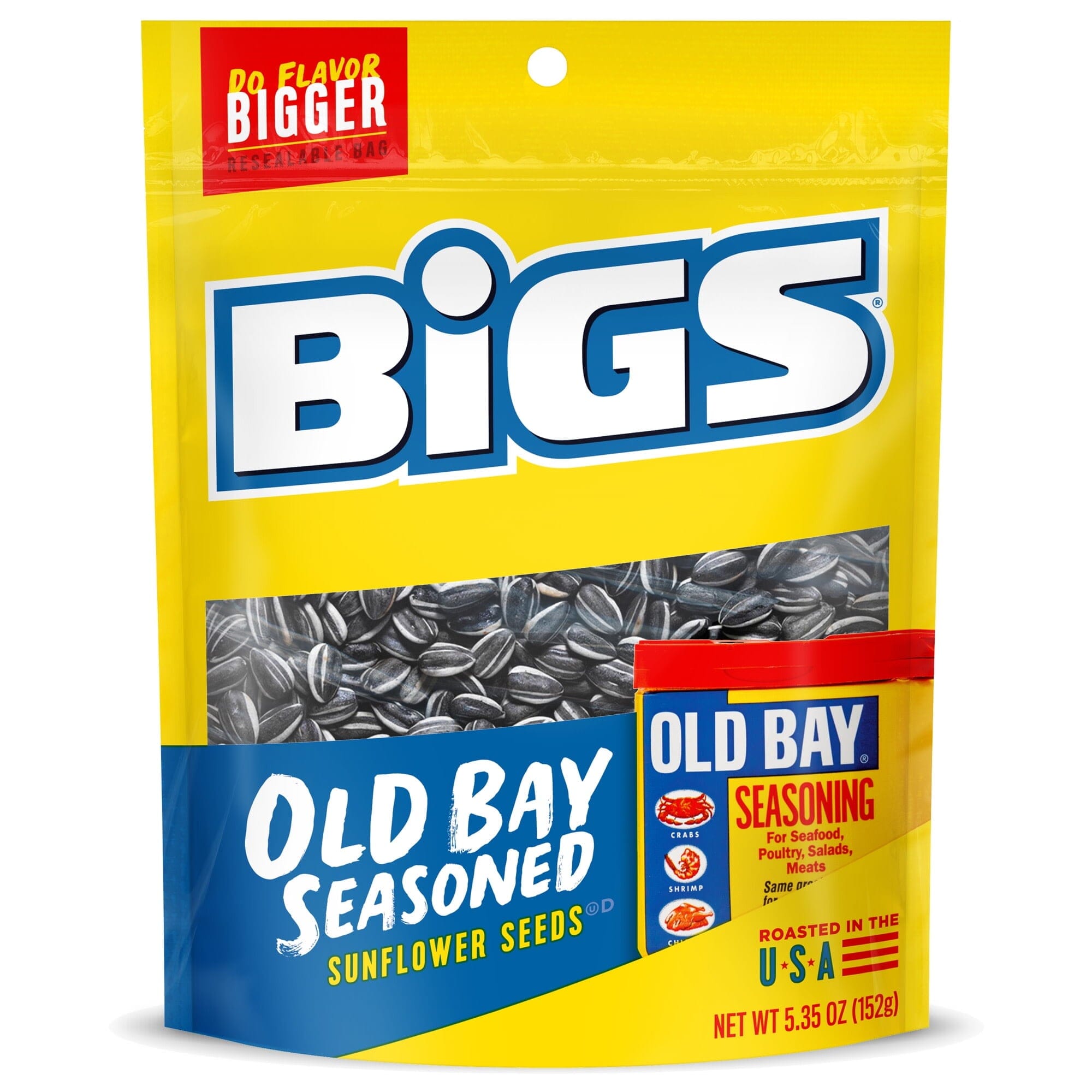 Bigs Old Bay Seasoned Sunflower Seeds, 5.35 oz BIGS Single 