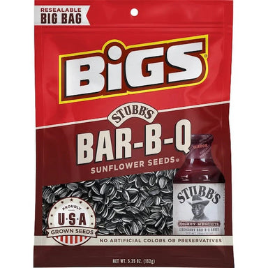 BIGS Stubb's Smokey Sweet Bar-B-Q Sunflower Seeds, 5.35-ounce bags BIGS Single 