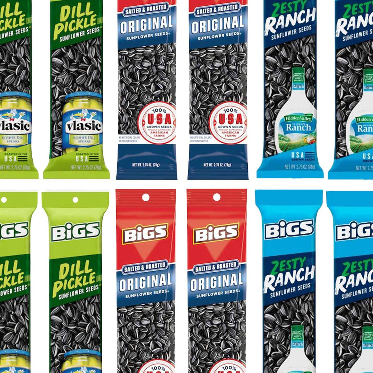 Balsa 50 Uncle Smith Big Lush 3点セット　　未開封 BIGS Sunflower Seeds Variety Pack, Original, Dill Pickle, Zesty