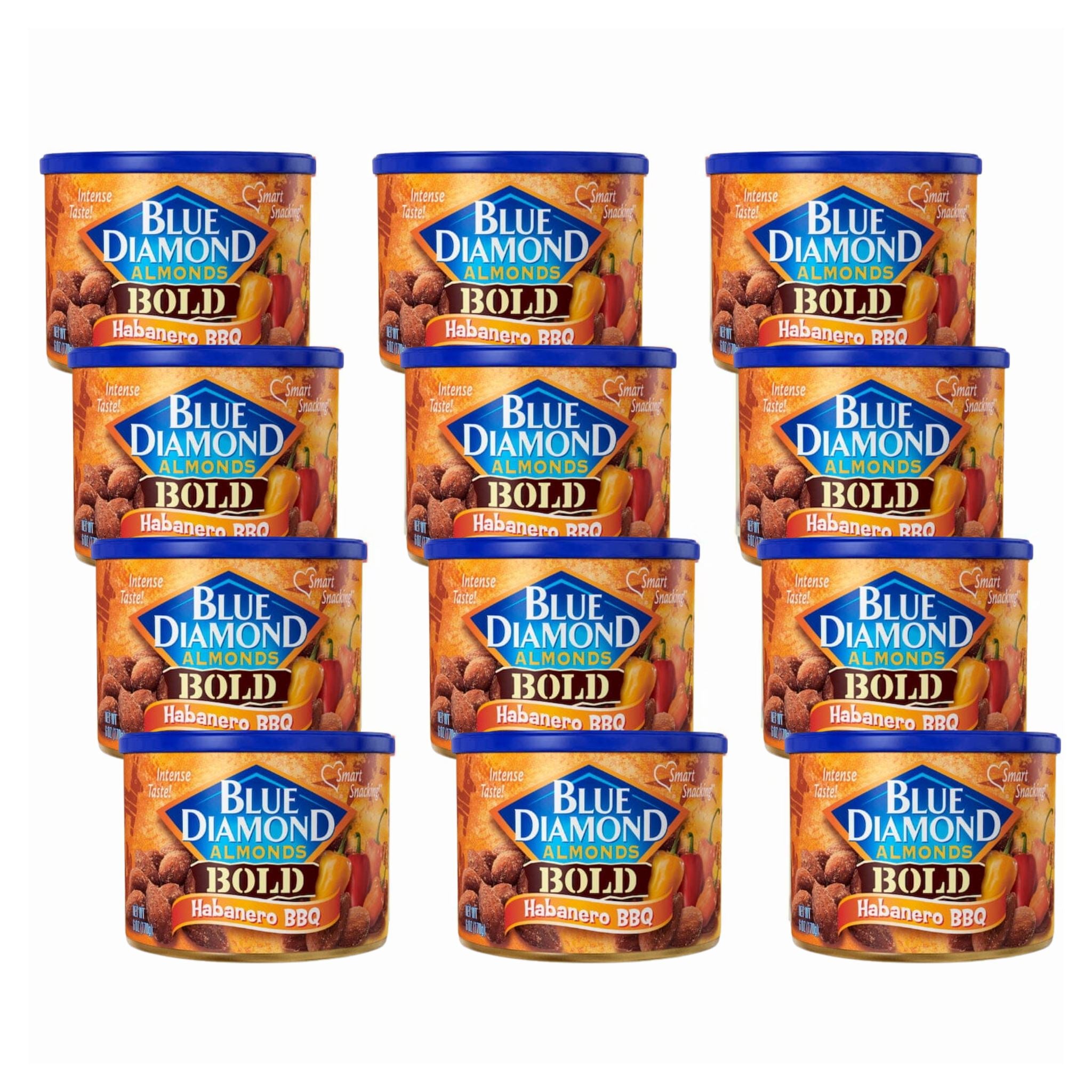 Blue Diamond Almonds, 6 Ounce Can Blue Diamond Almonds Habanero 6 Oz-12 Count 