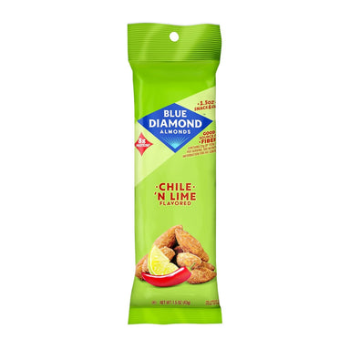 Blue Diamond Almonds, Chile N Lime Tangy Flavored Snack Nuts, 1.5 oz Blue Diamond 1.5 Ounce 