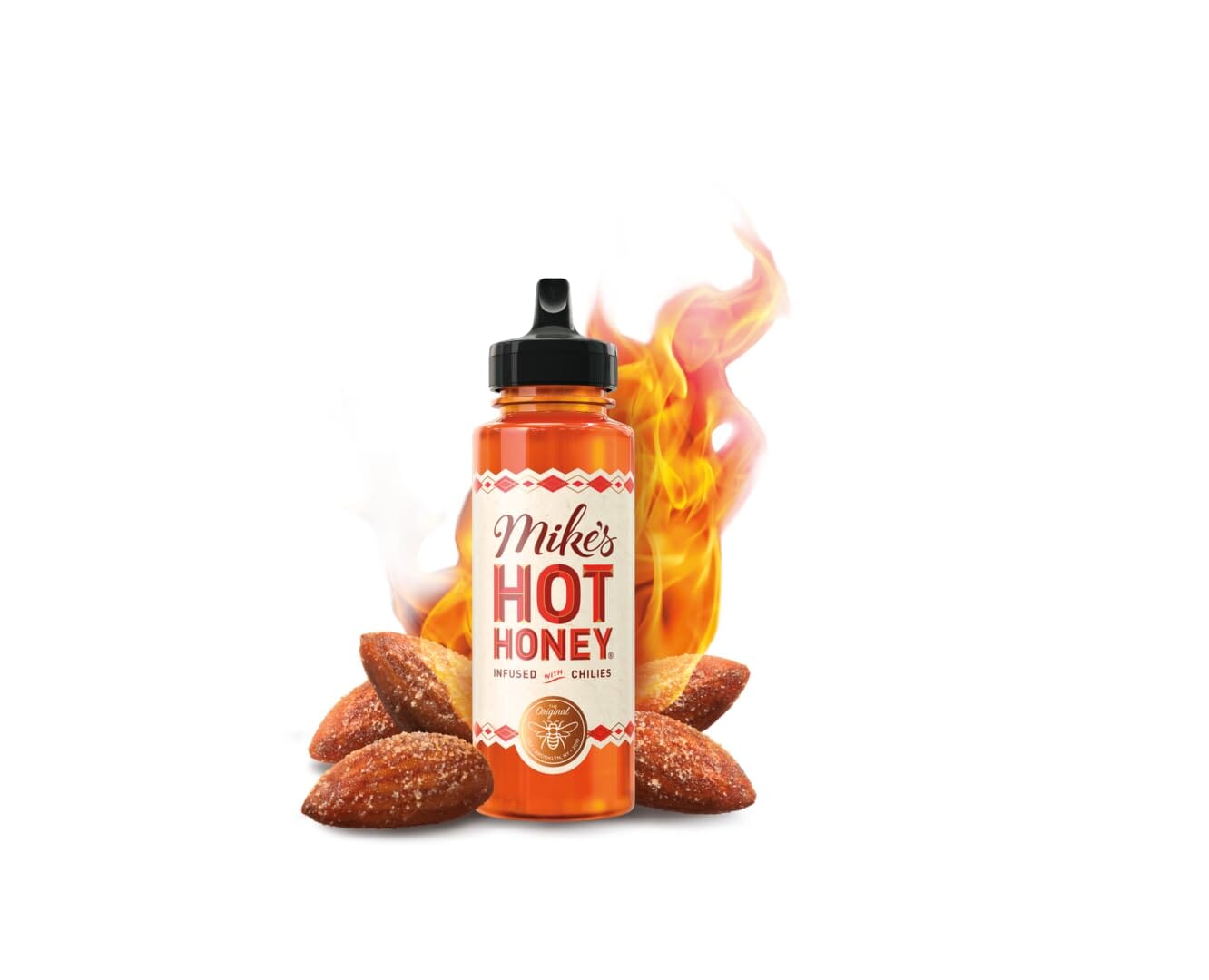 Blue Diamond Almonds, Made with Mike’s Hot Honey Infused with Chilies for a Perfect Sweet and Spicy Snack Nut Combination, Pack of 12, 1.5oz. Servings Blue Diamond Almonds 
