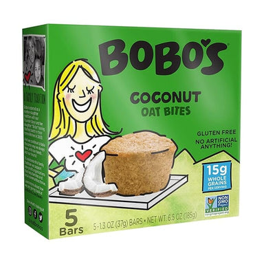 Bobo's Oat Bites, Coconut, 1.3 Ounce Bites (5ct Box) Bobo's 1.3 Ounce 