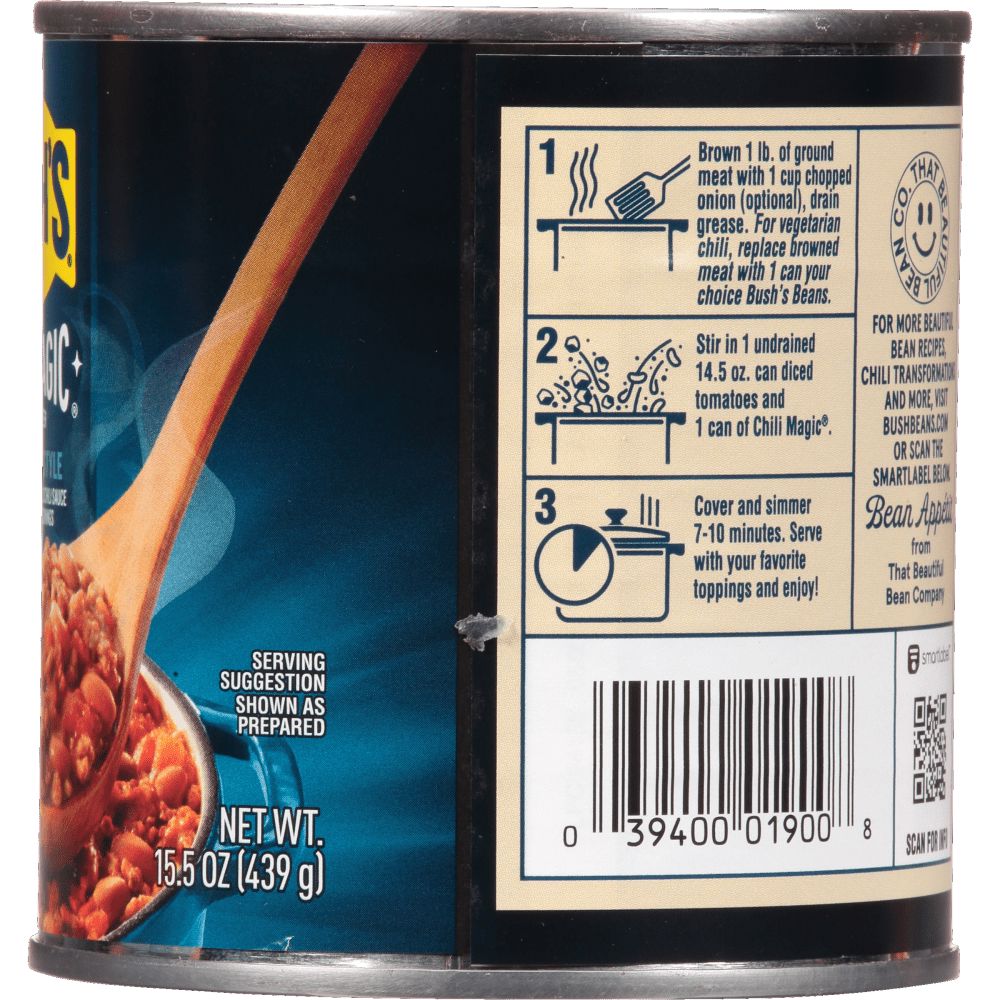 Bush's Classic Homestyle Chili Magic, Canned Beans, 15.5 oz Can BUSH'S 