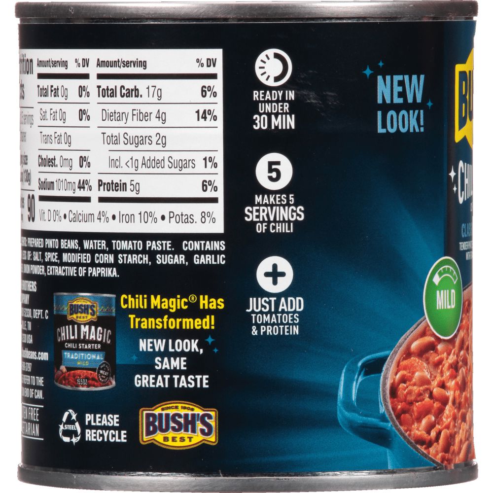 Bush's Classic Homestyle Chili Magic, Canned Beans, 15.5 oz Can BUSH'S 