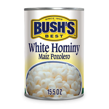 Bush's White Hominy, Maiz Pozolero, Canned Hominy, 15.5 oz BUSH'S 