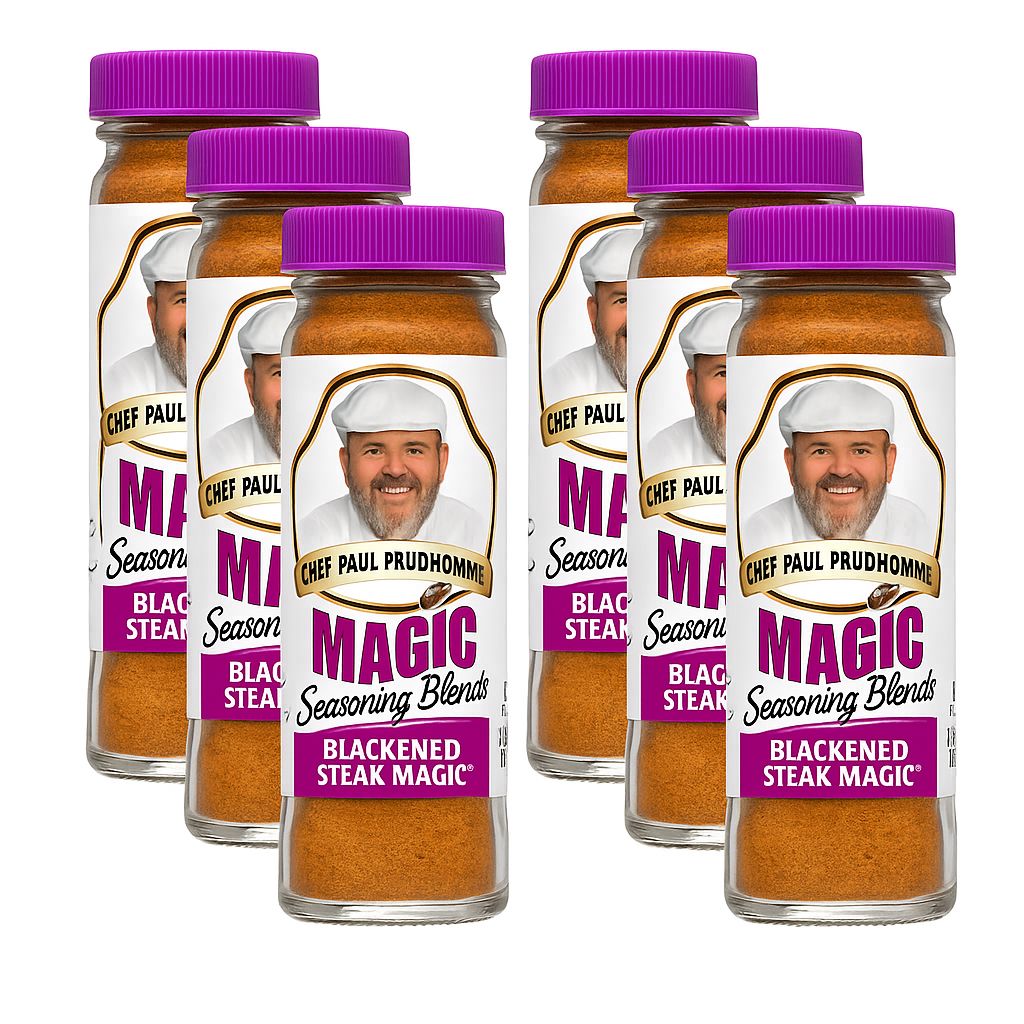 Chef Paul Prudhomme's Magic Seasoning Blends, Blackened Steak Magic® Magic Seasoning Blends 1.8 Oz-6 Count 