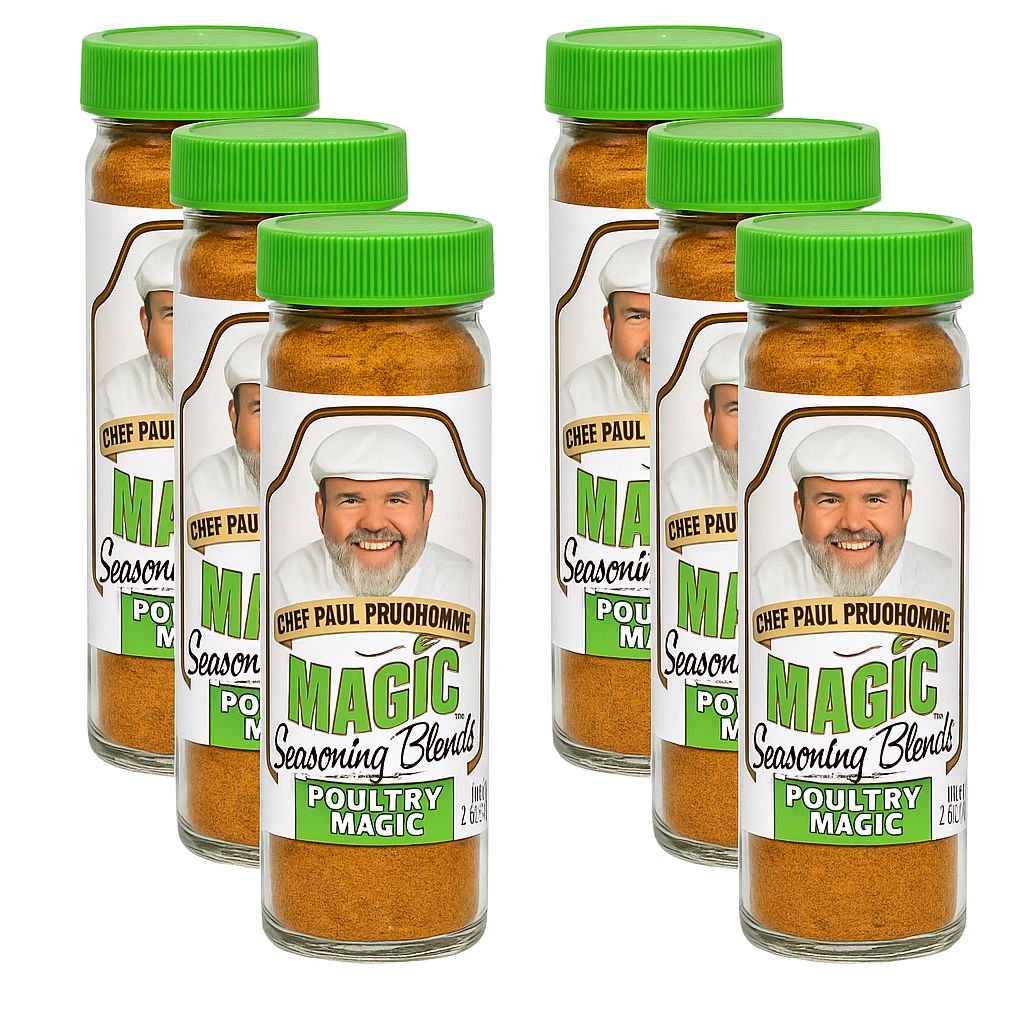 Chef Paul Prudhomme's Magic Seasoning Blends, Poultry Magic® Magic Seasoning Blends 2 Oz-6 Count 