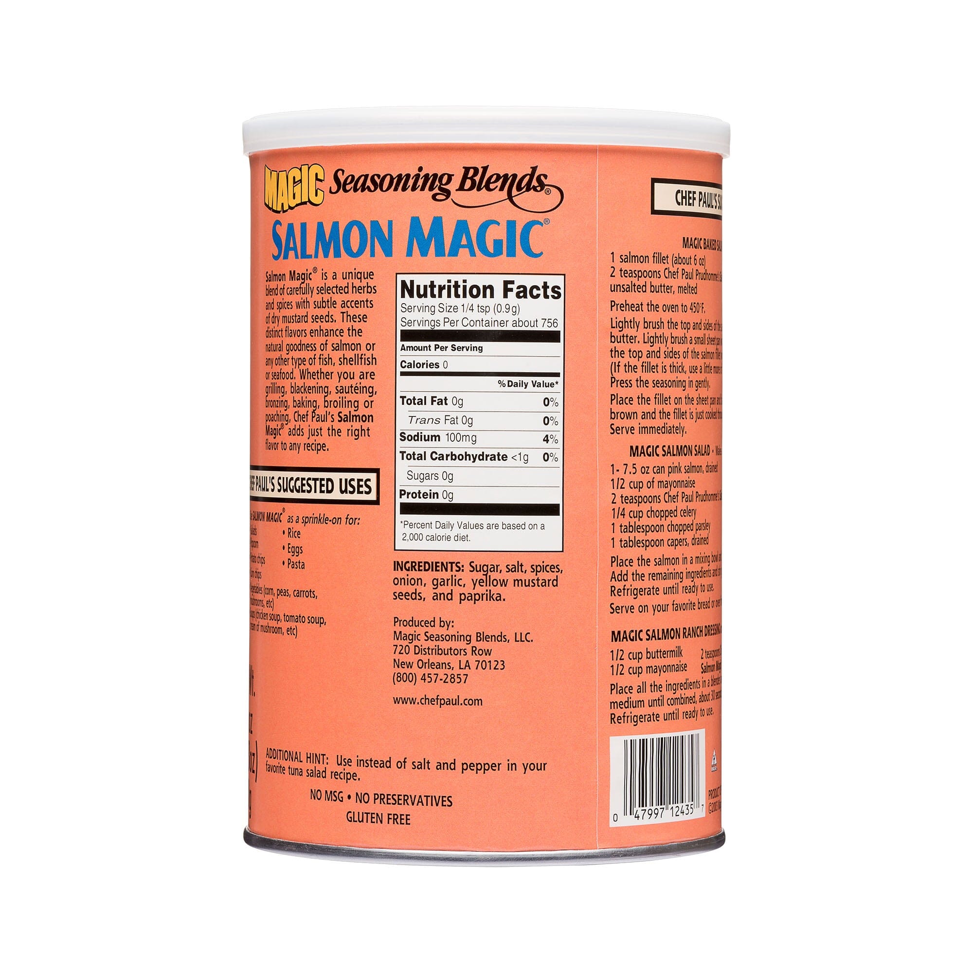 Chef Paul Prudhomme's Magic Seasoning Blends, Salmon Magic® Magic Seasoning Blends 