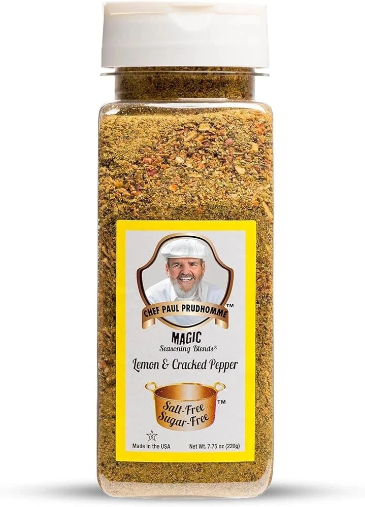 Chef Paul Prudhomme's Magic Seasoning Blends, Salt-Free Sugar-Free: Lemon & Cracked Pepper® Magic Seasoning Blends 