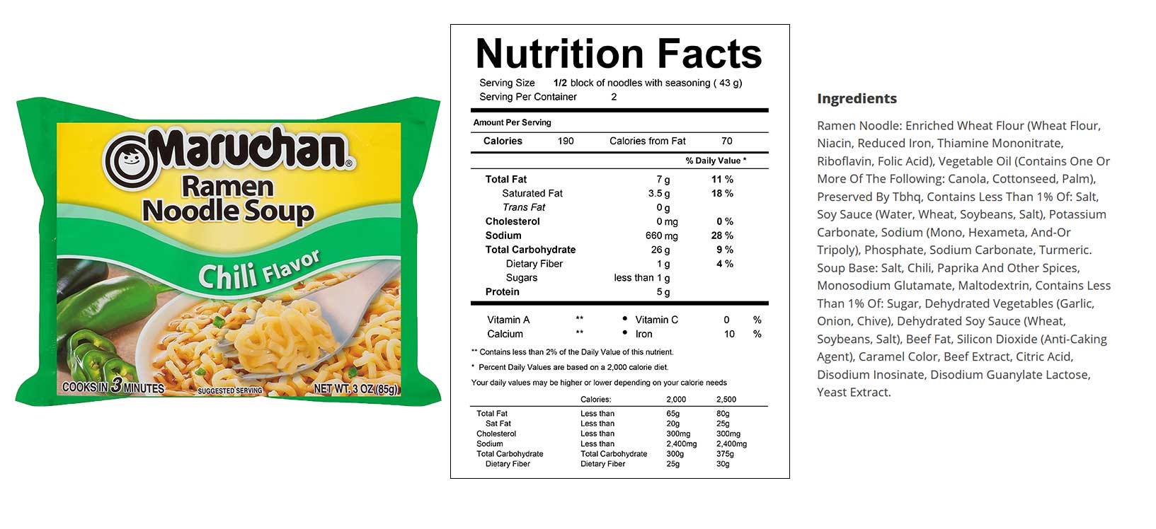 Maruchan Ramen Noodle Soup Variety, 4 Flavors, 3 Ounce, 6 Packages each Flavor, Total 24 Packages (Chicken, Beef, Chili, Creamy Chicken)