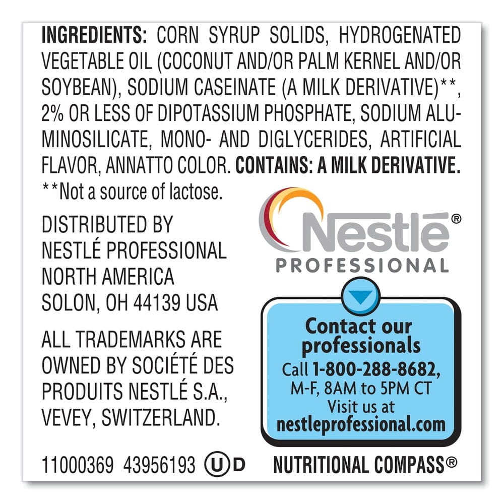 Coffee-Mate 11000369 0.1 oz Packet Powdered Creamer Packets - Original (1000/Carton) Coffeemate 