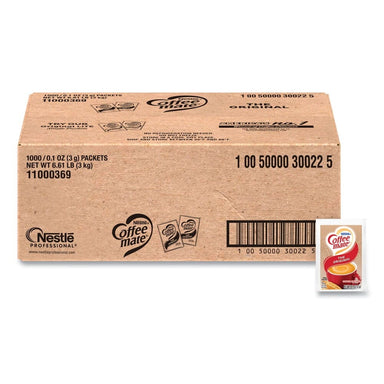 Coffee-Mate 11000369 0.1 oz Packet Powdered Creamer Packets - Original (1000/Carton) Coffeemate 
