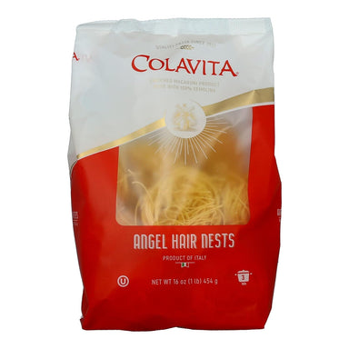 Colavita Capellini (Angel Hair) Nest Pasta, 1 Pound Colavita Single 