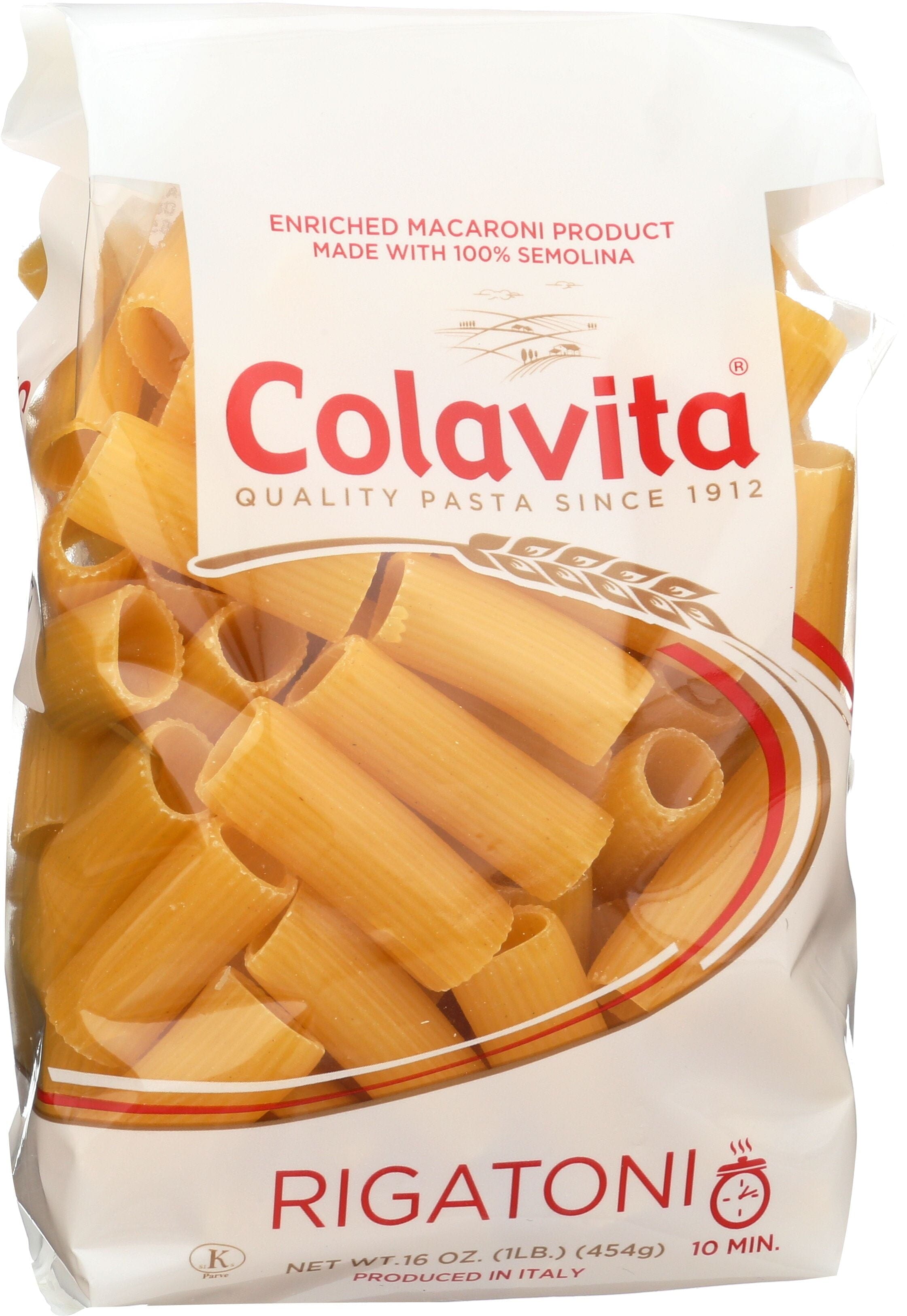 Colavita Rigatoni Pasta, 16 Ounce, Case of 20 Colavita 