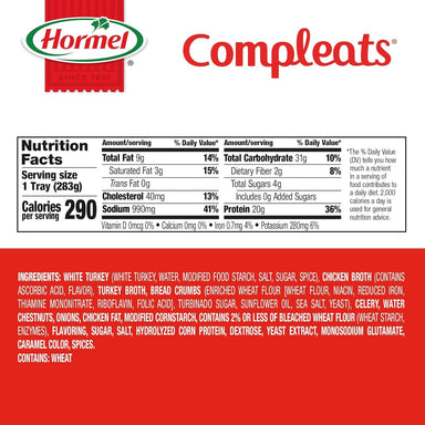COMPLEATS Turkey & Dressing with Gravy, 10 Ounce Compleats 